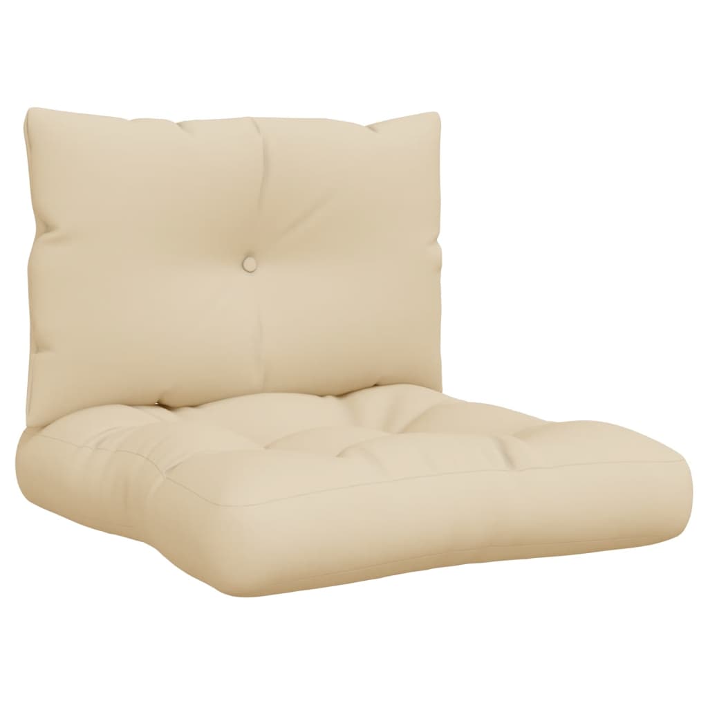 Vidaxl palle puder 2 st stof beige