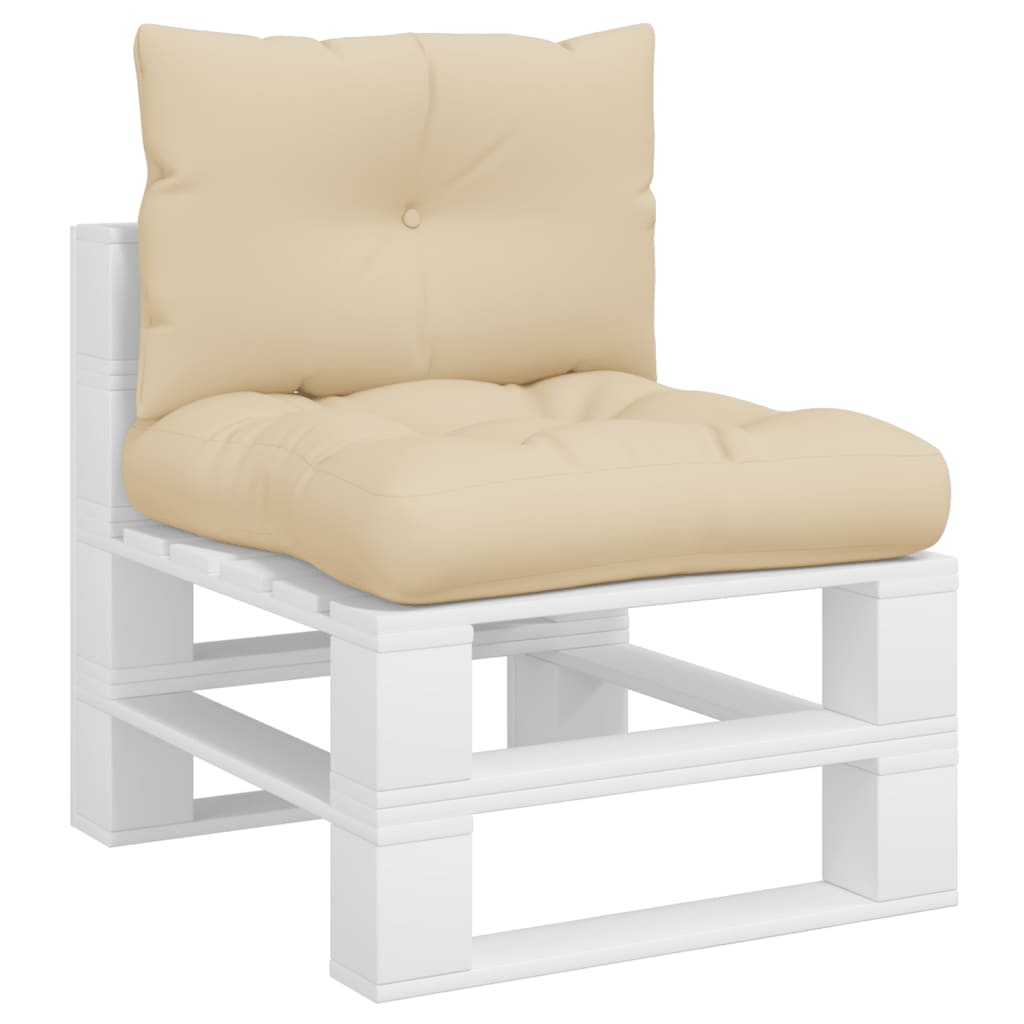 Vidaxl pallputer 2 st Tabric Beige