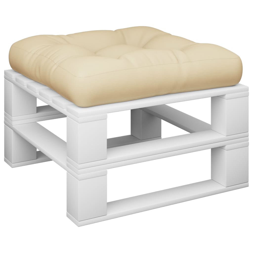 Vidaxl Pallet Cushion 60x61.5x10 cm tyg beige