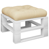 Vidaxl Pallet Cuscino 60x61.5x10 cm Fassoso beige