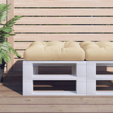 Vidaxl Pallet Cushion 60x61.5x10 cm tyg beige