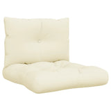 Vidaxl Pallet cushions 2 st fabric crème -colored