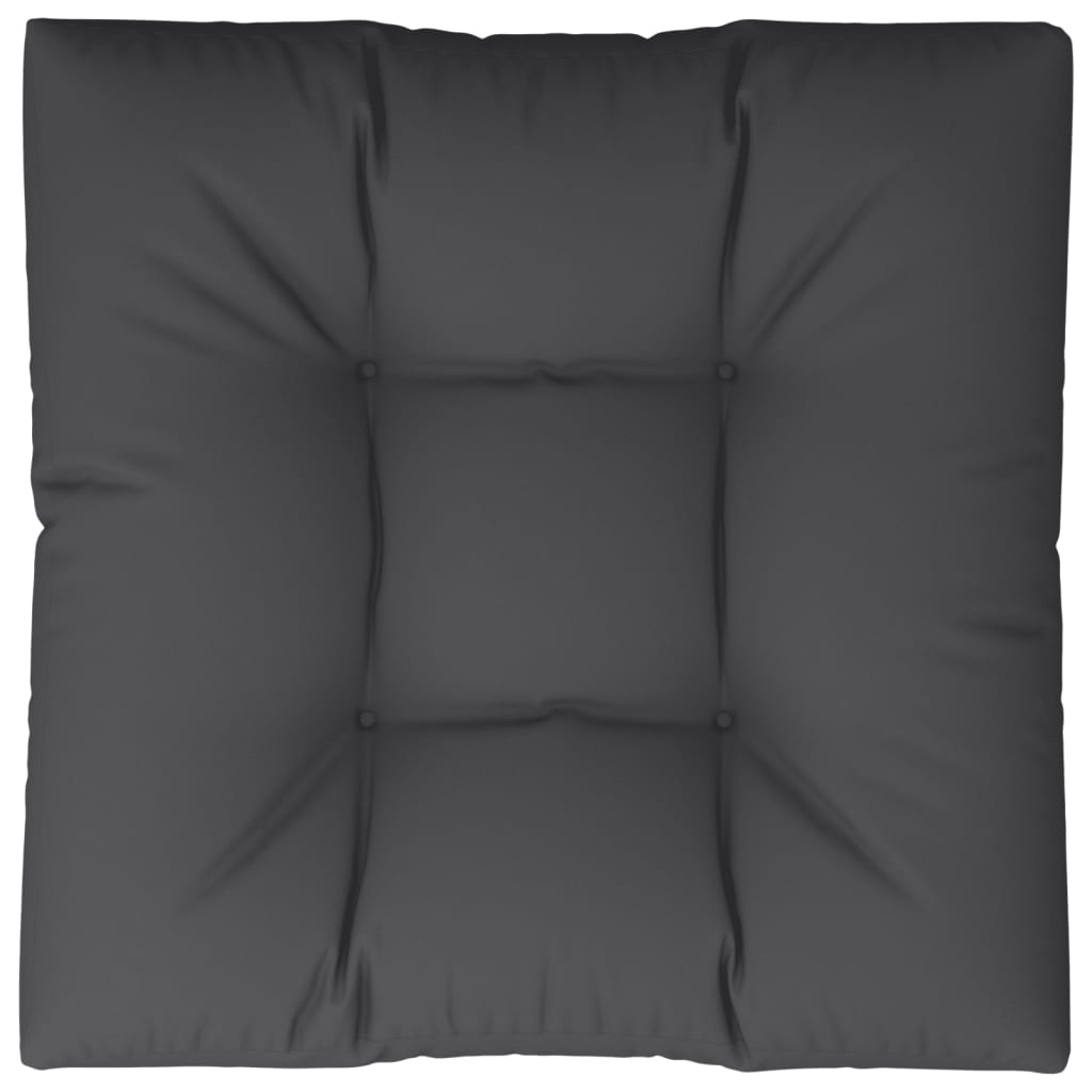 Coussin de palette vidaxl 80x80x12 cm tissu noir