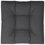 Coussin de palette vidaxl 80x80x12 cm tissu noir