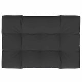 Vidaxl palletkussen 120x80x12 cm stof zwart