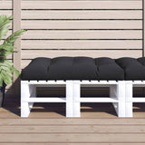 Vidaxl Pallet Cushion 120x80x12 CM tela negra