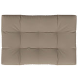 VIDAXL -Palettenkissen 120x80x12 cm Stofftaupe