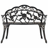 Vidaxl bistrobank 100 cm gietaluminium bronskleurig