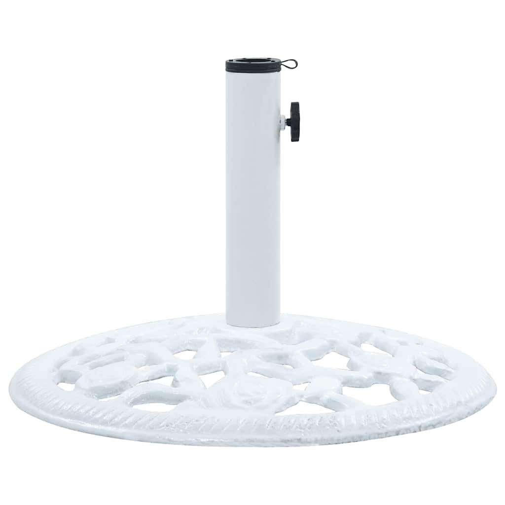 Vidaxl Parasol Foot 12 kg 48 cm en fonte blanche