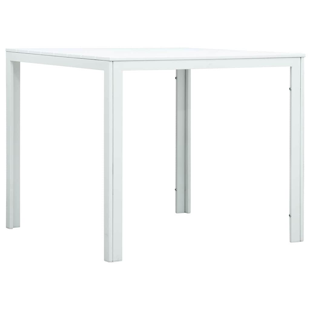Vidaxl salontafel hout-look 78x78x74 cm hdpe wit