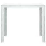 Vidaxl salontafel hout-look 78x78x74 cm hdpe wit