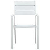 Vidaxl tuinstoelen 4 st hout-look hdpe wit