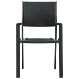 Vidaxl tuinstoel 2 st rattan-look kunststof zwart