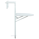 Vidaxl balkontafel hangend 60x64x83,5 cm rattan-look kunststof wit