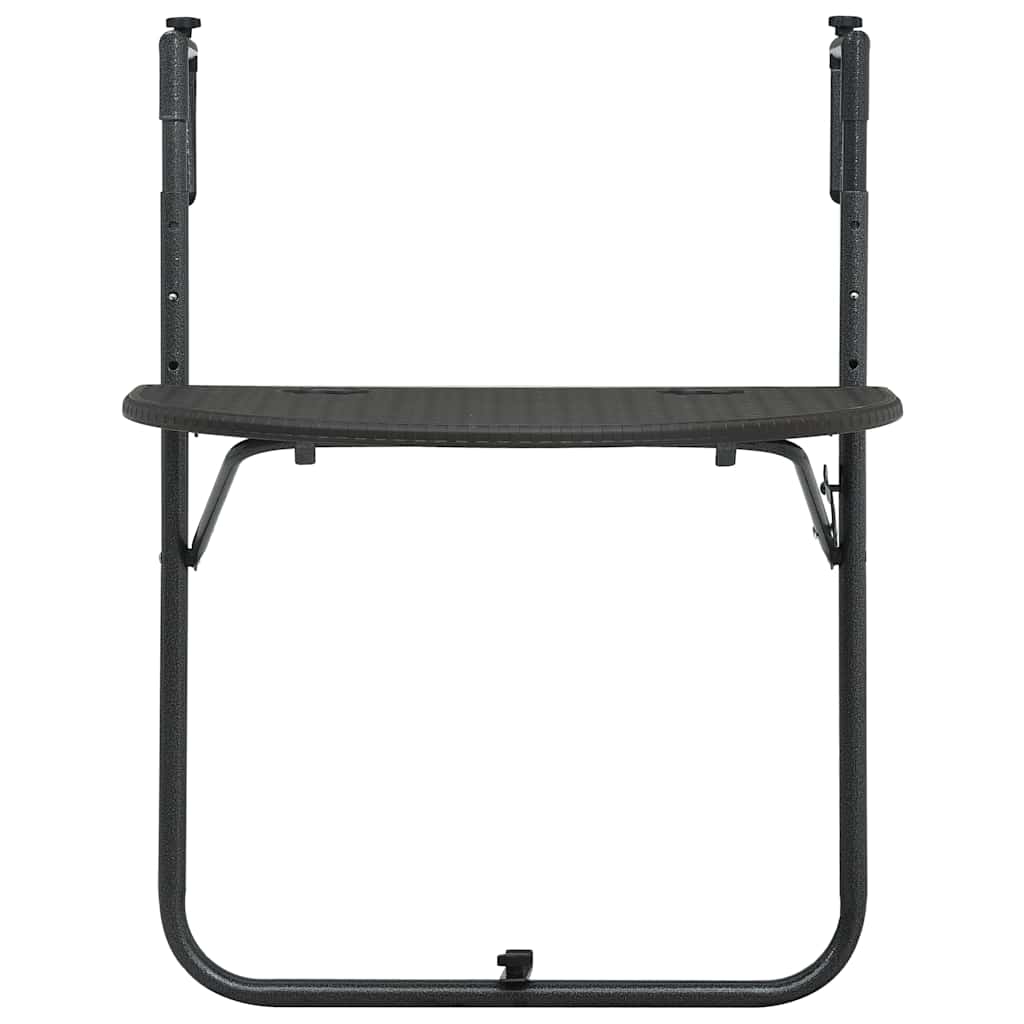 Vidaxl balkontafel hangend 60x64x83,5 cm rattan-look kunststof bruin