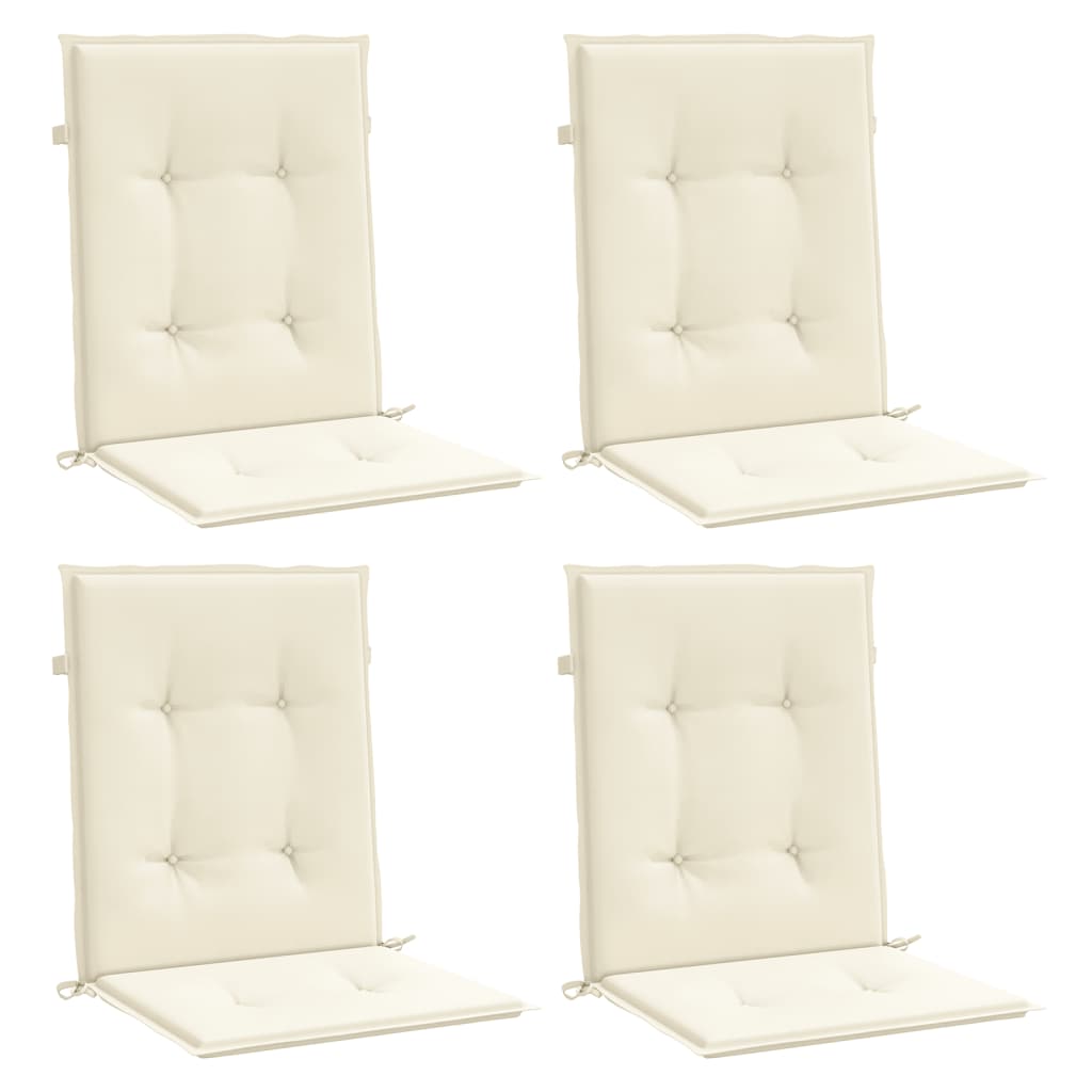 Vidaxl Gaart Chirom Këssen niddereg zréck 4 PC 100x50x3 cm Oxford Stratak anthracit