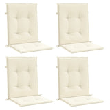 Cojín de silla de jardín de Vidaxl hacia atrás 4 pcs 100x50x3 cm de tela oxford antracita