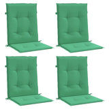 Vidaxl Garden chair cushions Low back 4 pcs 100x50x3 cm Oxford fabric green