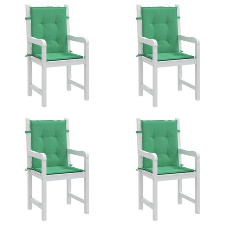 Vidaxl tuinstoelkussens lage rug 4 st 100x50x3 cm oxford stof groen