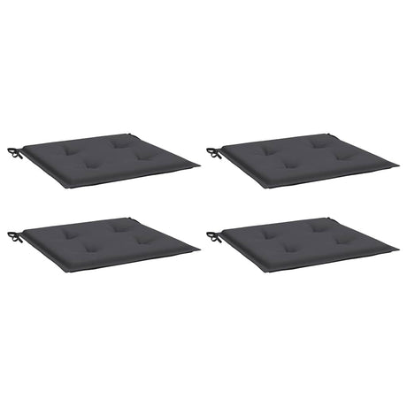 Vidaxl tuinstoelkussens 4 st 40x40x4 cm oxford stof antracietkleurig