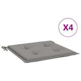 Cuscini da sedia da giardino Vidaxl 4 pezzi 40x40x3 cm tessuto oxford grigio