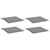 Vidaxl tuinstoelkussens 4 st 40x40x4 cm oxford stof grijs