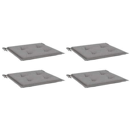 Vidaxl tuinstoelkussens 4 st 40x40x4 cm oxford stof grijs