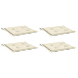 Vidaxl tuinstoelkussens 4 st 40x40x4 cm oxford stof crèmekleurig