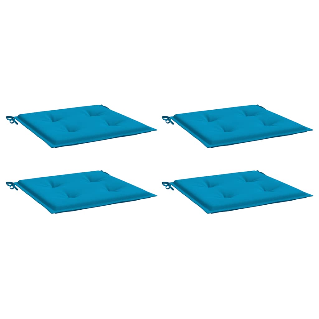 Vidaxl tuinstoelkussens 4 st 40x40x4 cm oxford stof blauw