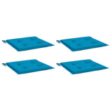 Vidaxl tuinstoelkussens 4 st 40x40x4 cm oxford stof blauw
