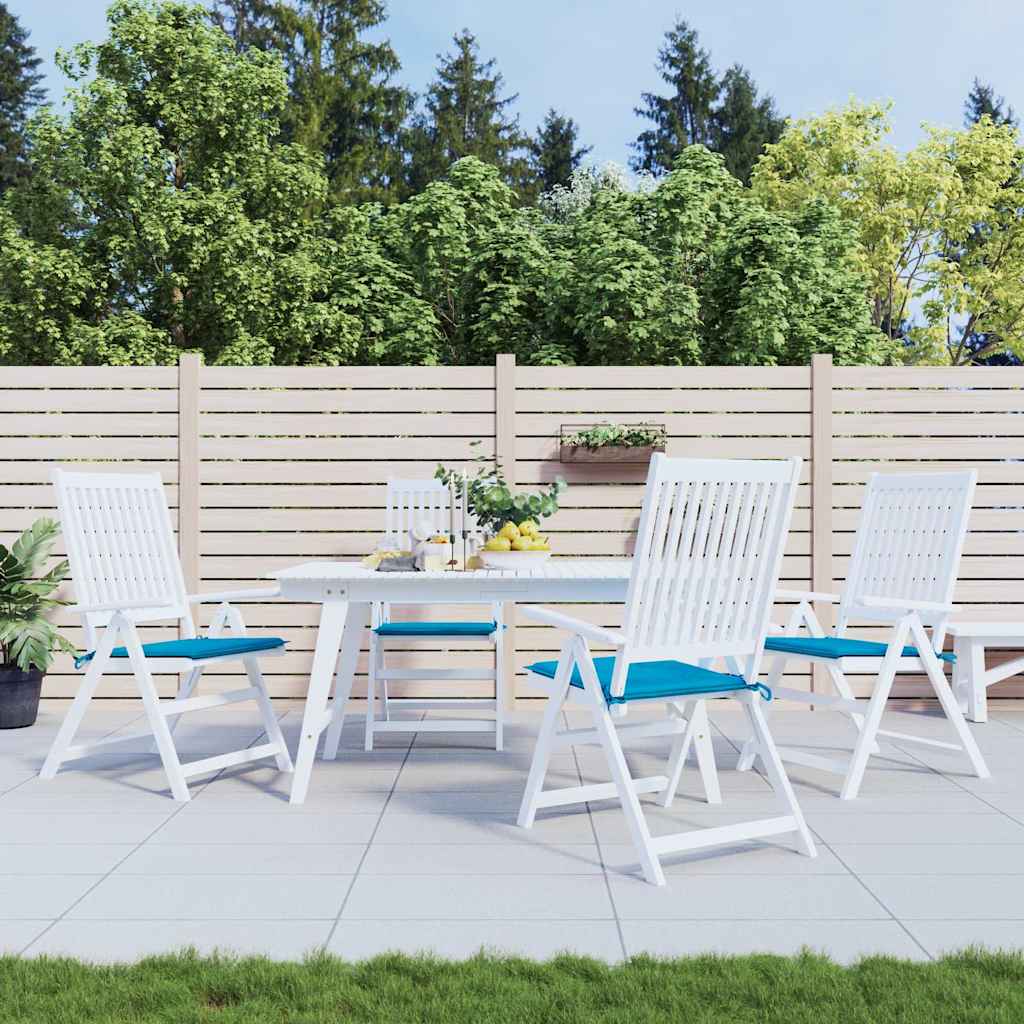 Vidaxl tuinstoelkussens 4 st 40x40x4 cm oxford stof blauw
