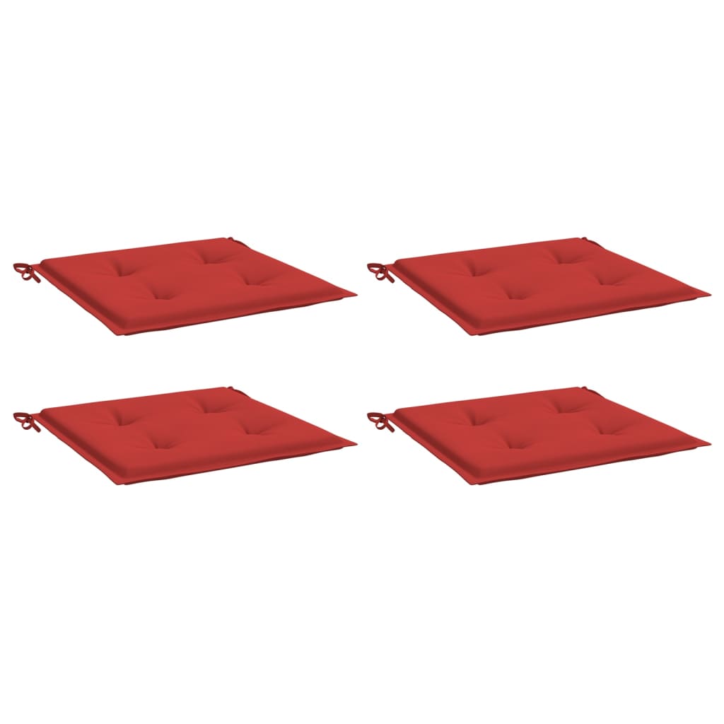 Vidaxl Gartenstuhl Kissen 4 Stcs 40x40x3 cm Oxford Stoff rot