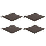 Vidaxl tuinstoelkussens 4 st 40x40x4 cm oxford stof taupe