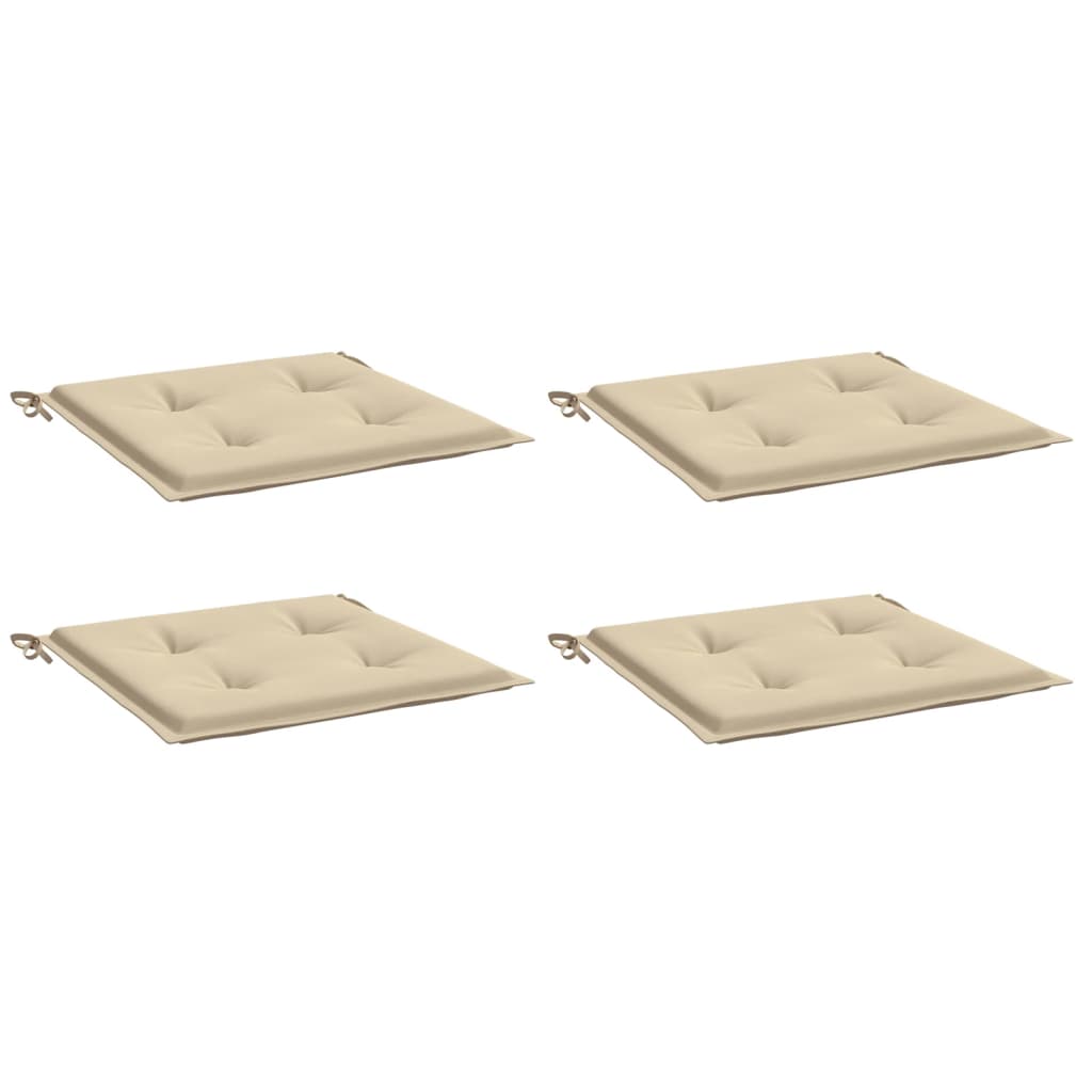 Vidaxl Garden stol blazine 4 PCS 40x40x3 cm Oxford Fabric Beige