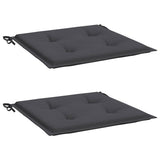 Vidaxl tuinstoelkussens 2 st 50x50x4 cm oxford stof antracietkleurig