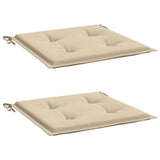 Vidaxl tuinstoelkussens 2 st 50x50x4 cm oxford stof beige
