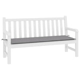 VIDAXL Garden Bench blazina 200x50x3 cm Oxford tkanina siva