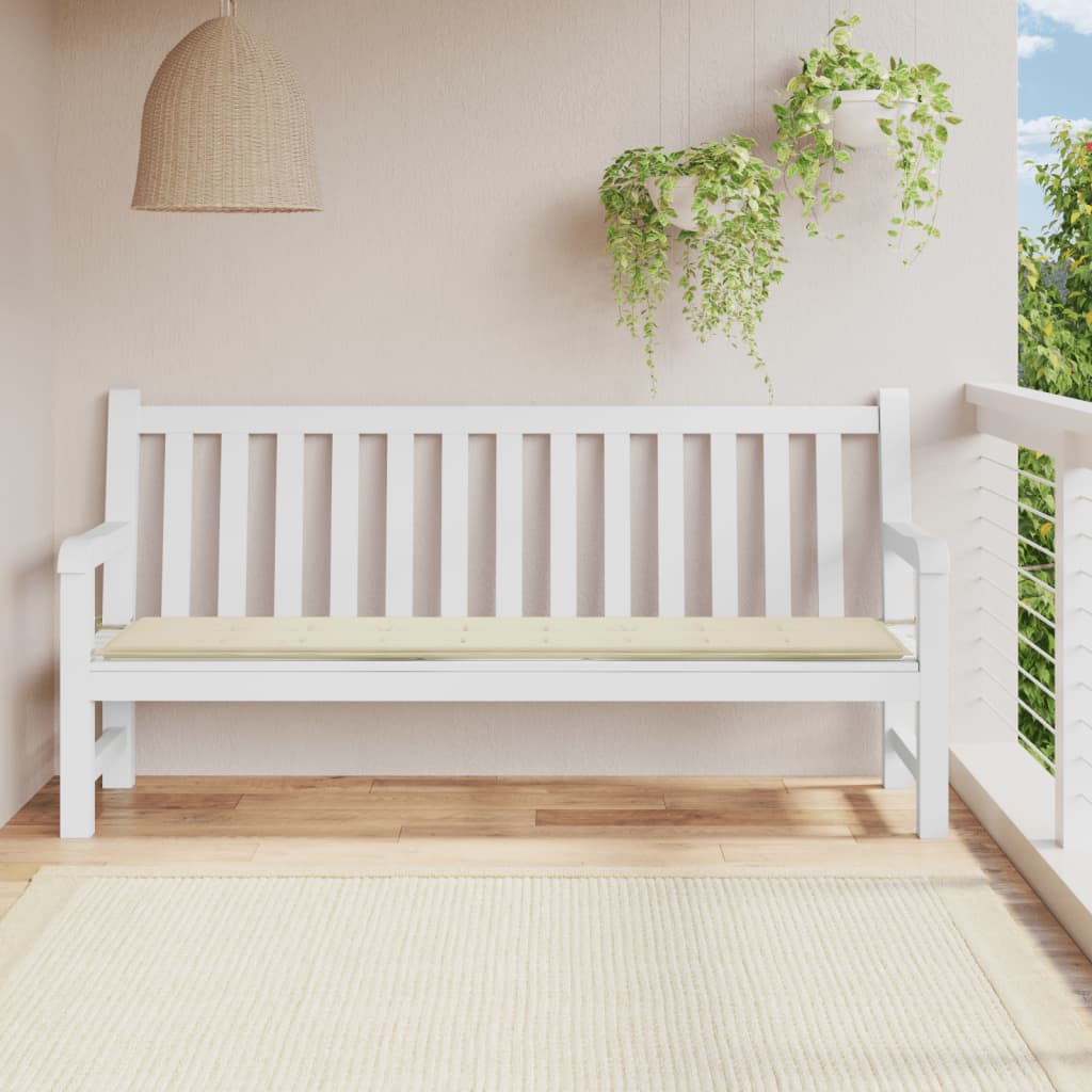 Vidaxl jardin banc coussin 200x50x3 cm