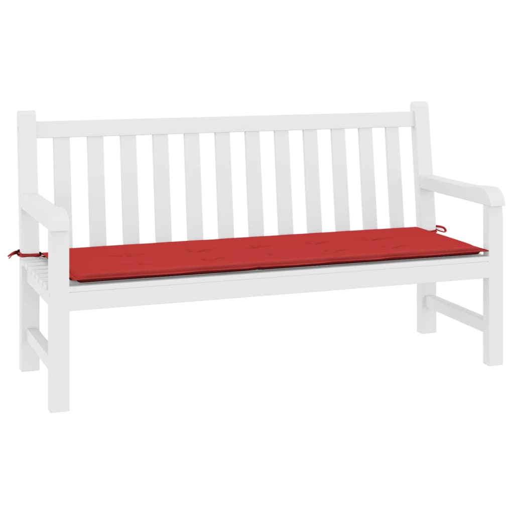 Vidaxl Garden Bench Poduszka 200x50x3 Cm Oxford Tkanina czerwona