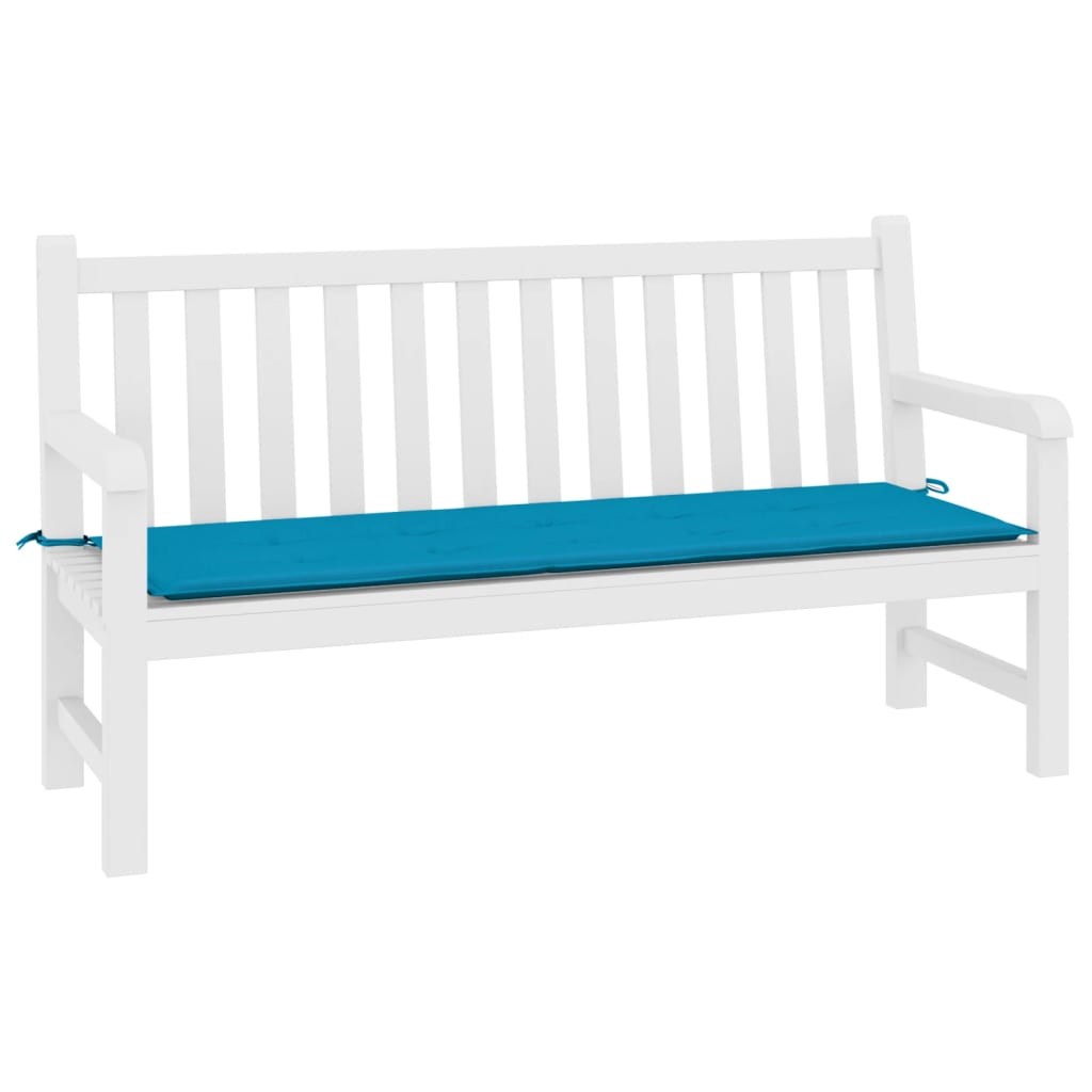 Vidaxl Garden Bench Kissen 200x50x3 cm Oxford Stoff Blau