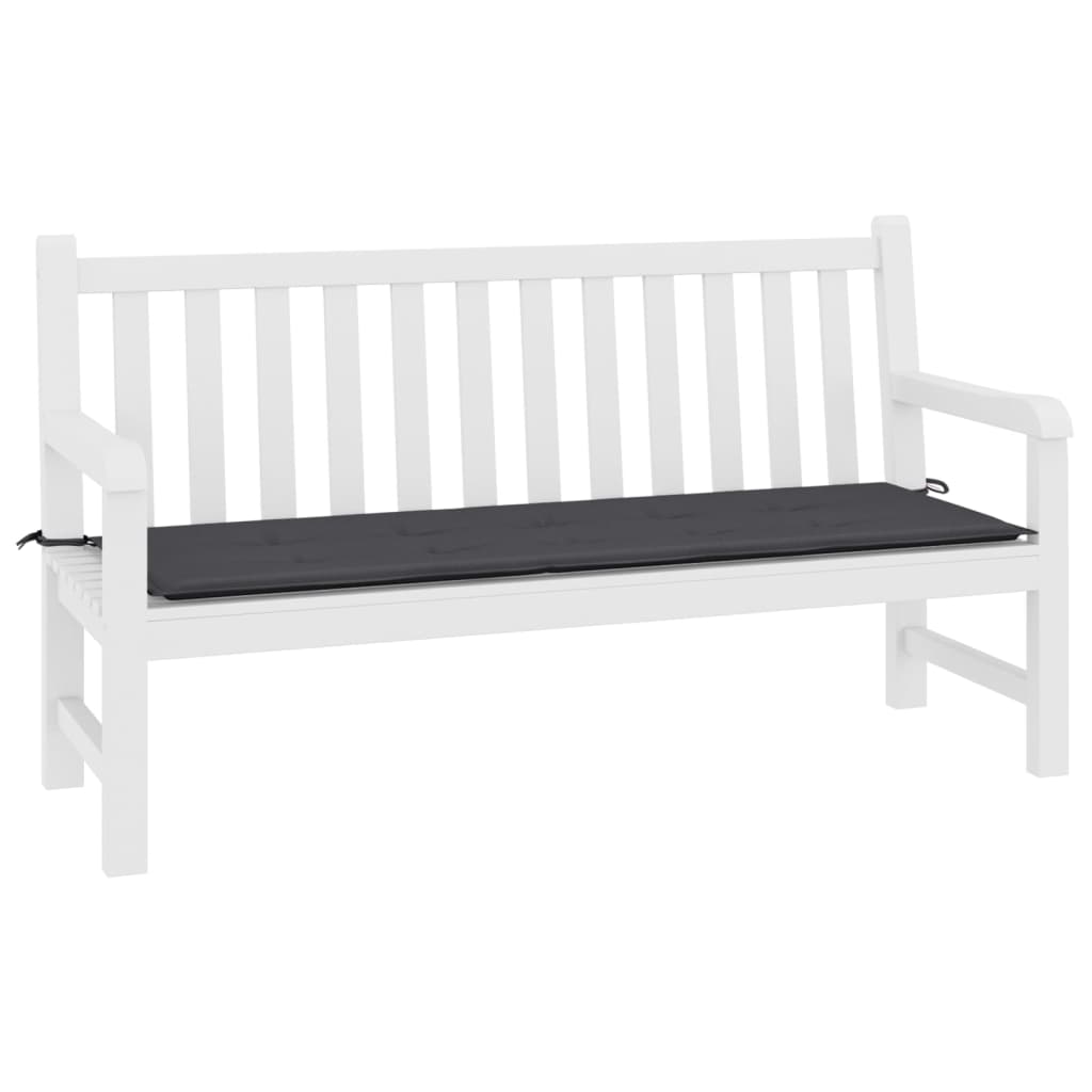 Vidaxl Garden Bench Cushion 200x50x3 cm Oxford Stoffanthrazit -gelöscht