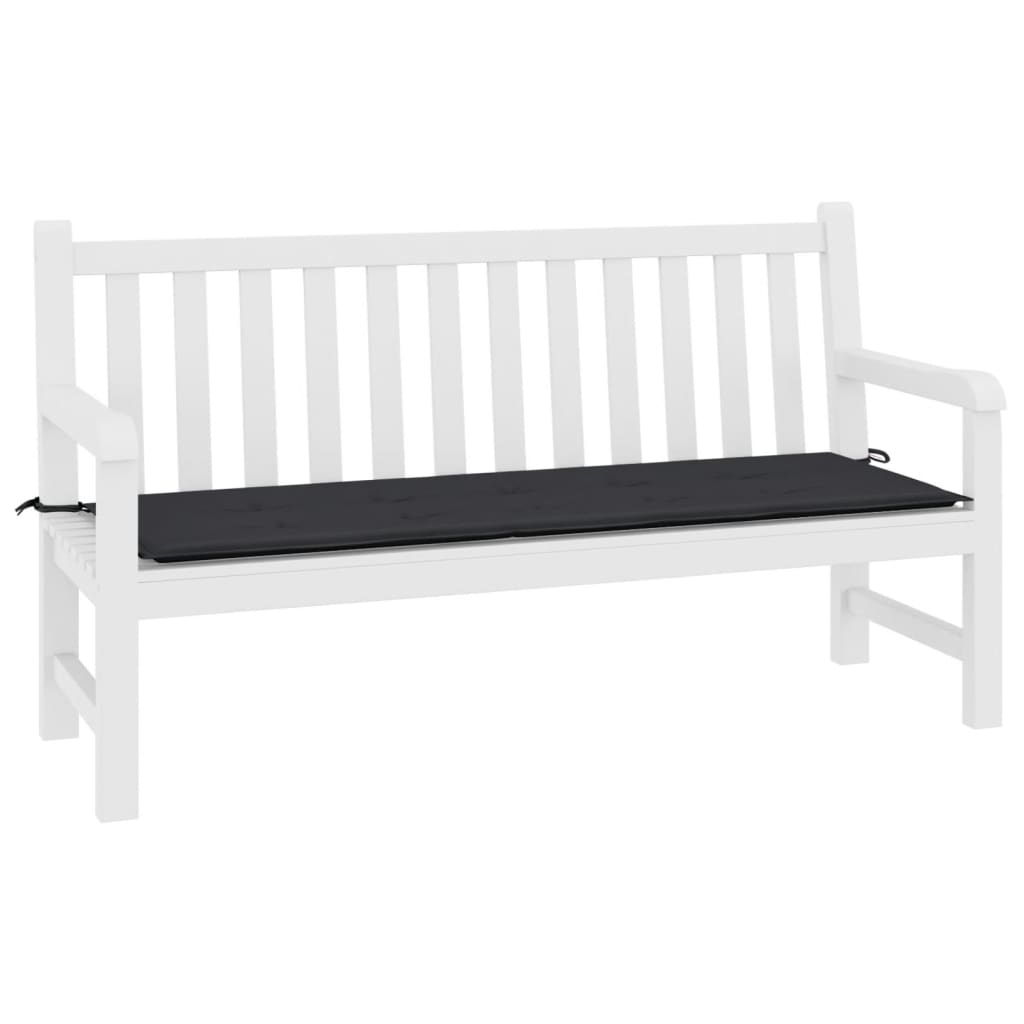 VIDAXL Garden Bench Blaža 200x50x3 cm Oxford tkanina črna