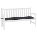 Vidaxl Garden Bench Cushion 200x50x3 CM Oxford Fabric Negro