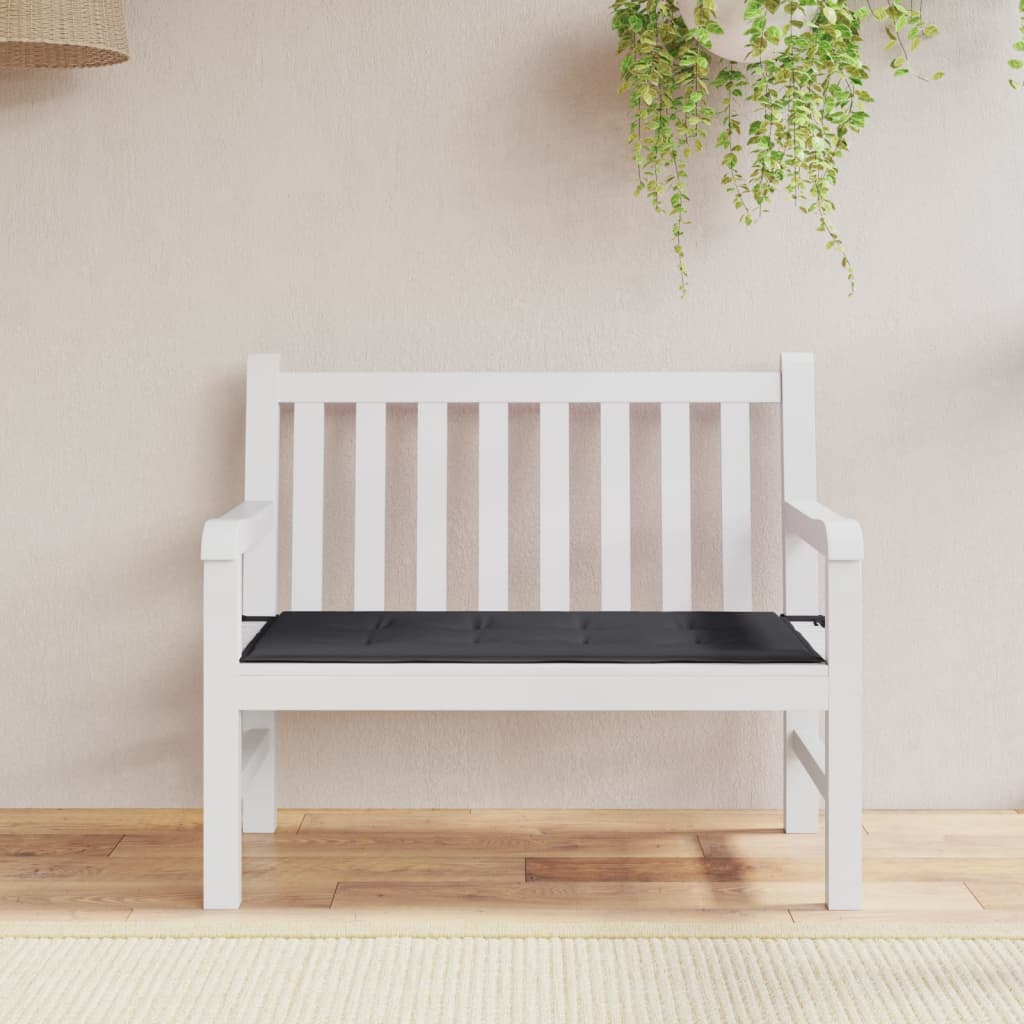 Vidaxl Garden Bench polštář 120x50x3 cm oxford textilie černá