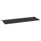 Vidaxl tuinbankkussen 150x50x4 cm oxford stof zwart