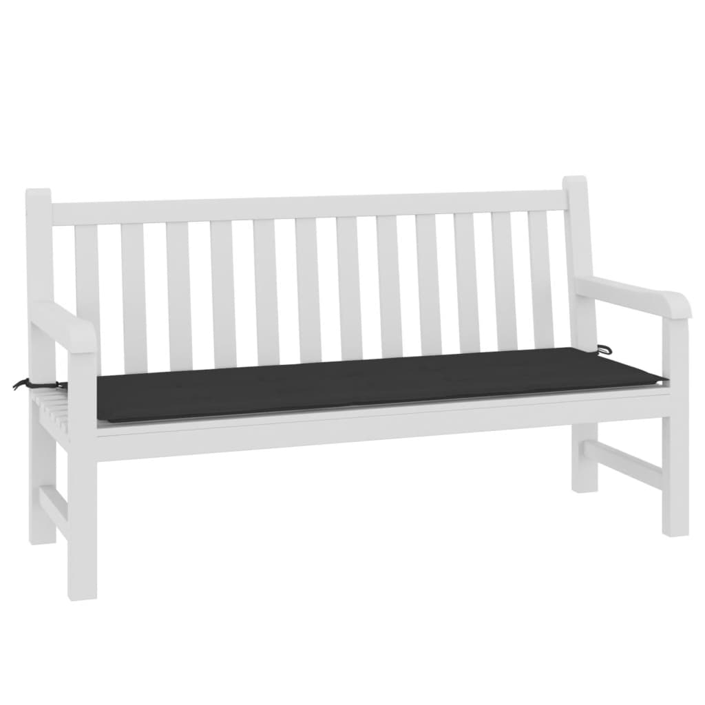 Vidaxl Garden Bench polštář 150x50x3 cm oxford textilie černá