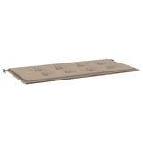 Vidaxl Garden Banc Cushion 100x50x3 cm oxford tissu taupe