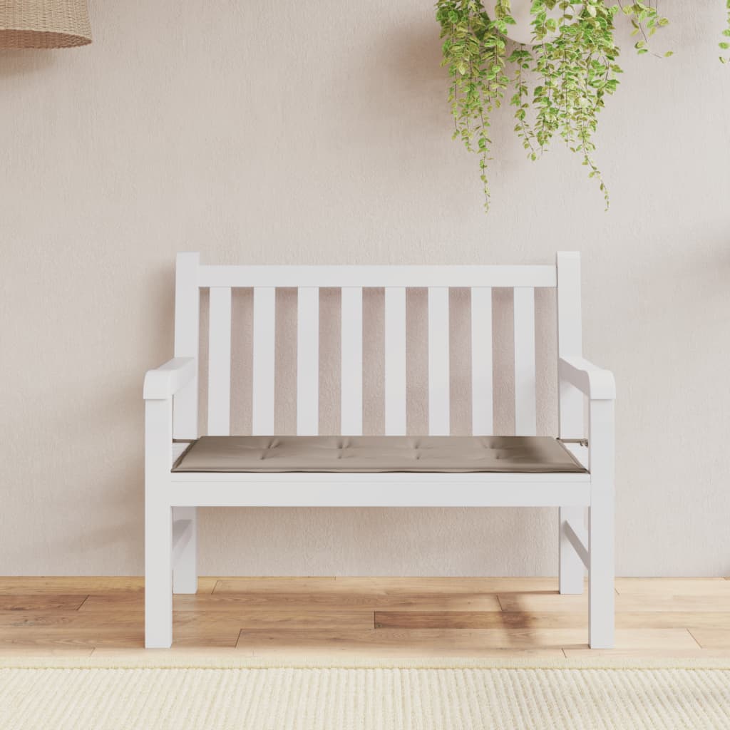 VIDAXL Garden Bench blazina 100x50x3 cm Oxford tkanina taupe