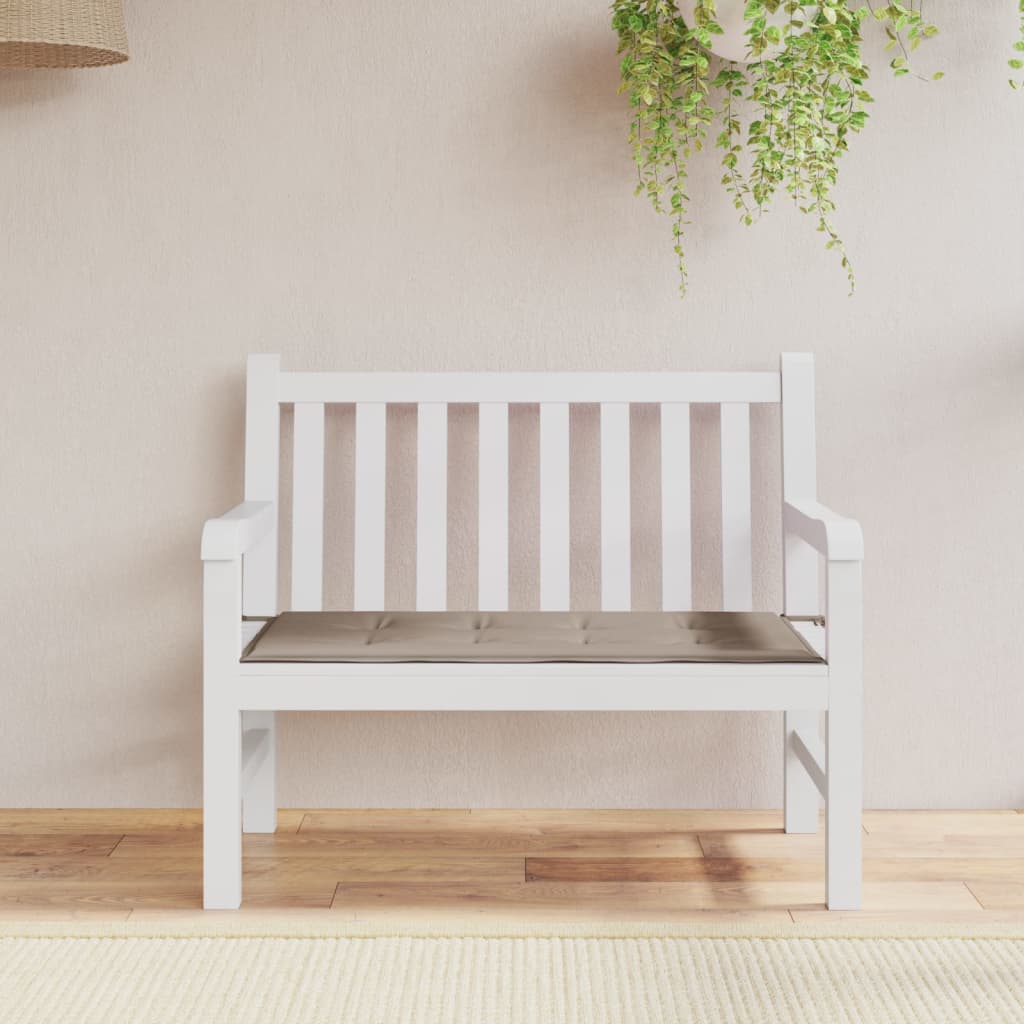 Vidaxl Garden Bench polštář 120x50x3 cm oxford tkanina taupe