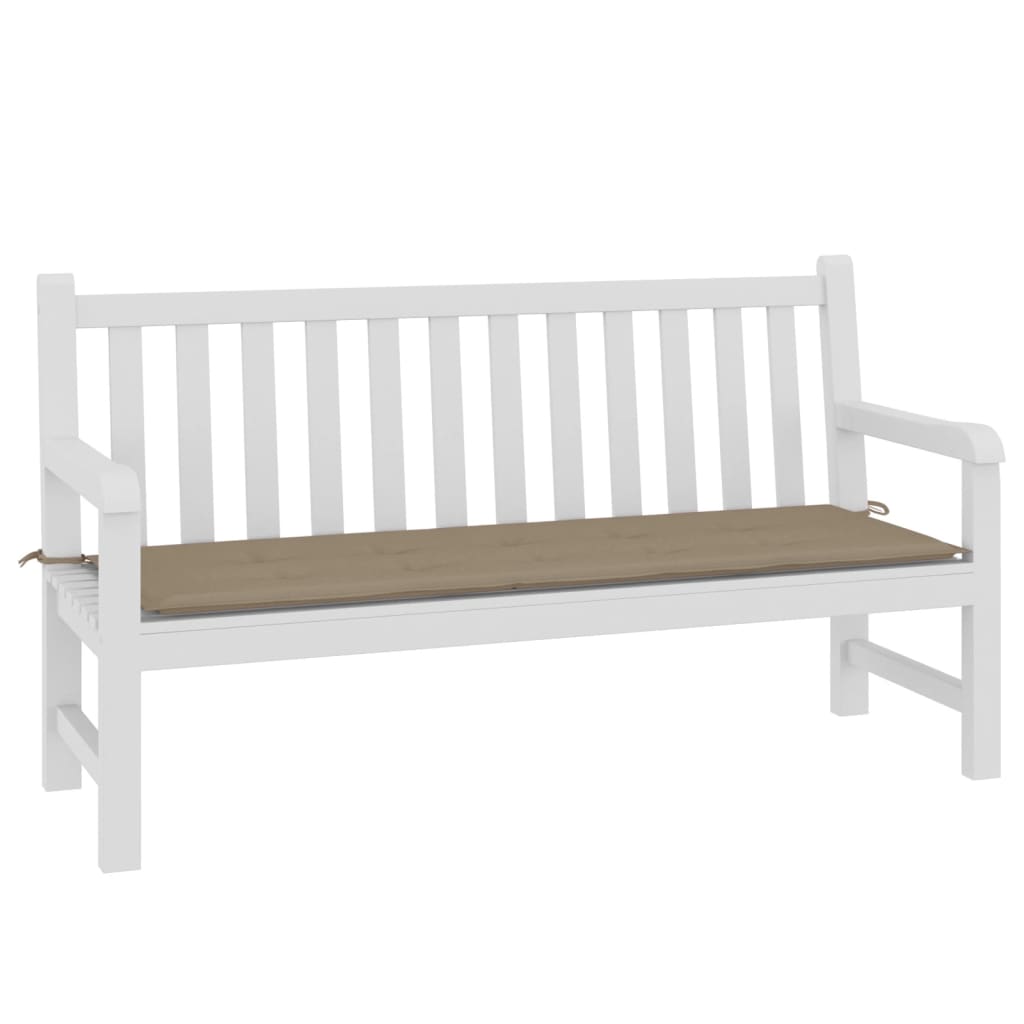 Vidaxl Garden Bench Poduszka 150x50x3 Cm Oxford Fabric Taupe